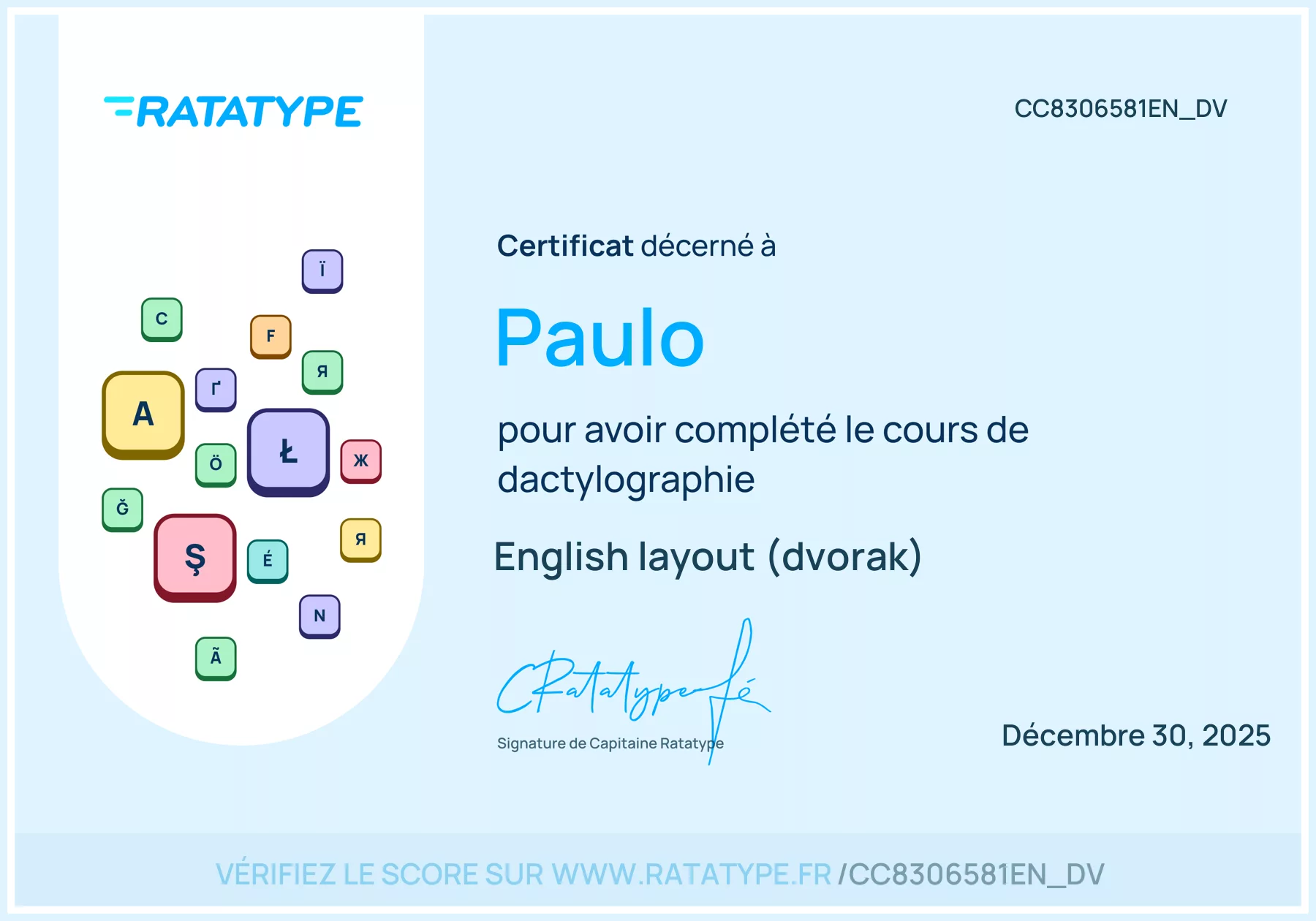 Certificat