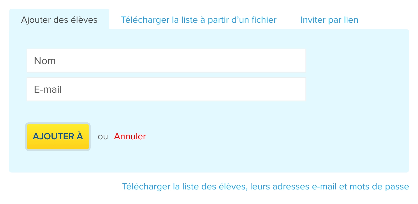Comment transmettre les mots de passe aux élèves ?